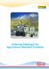 Ordering Catalogue for Agricultural Standard Products