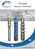 TS series STERLING PUMPS. Submersible Turbine Pumps.