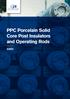 PPC Porcelain Solid Core Post Insulators and Operating Rods ANSI