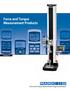 Force and Torque Measurement Products