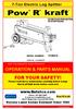 7-Ton Electric Log Splitter MODEL NUMBER : OPERATION & PARTS MANUAL FOR YOUR SAFETY!