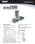 series2500 TEXSTEAM Pumps ELECTRIC DRIVEN INJECTION PUMP PRODUCT FEATURES MODEL DESIGNATION