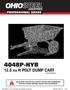 4048P-HYB 12.5 cu ft POLY DUMP CART Patent Pending