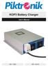 KOP3 Battery Charger. User's Manual