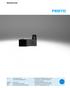 Solenoid coils. Festo core product range Covers 80% of your automation tasks