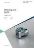 Steering unit LAGC. Data sheet