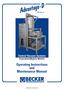 Advantage-D. Operating Instructions and Maintenance Manual. Central Vacuum Systems (Expandable/Modular Models) (Ver.