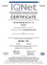 CERTIFICATE. DQS Holding GmbH has issued an IQNet recognized certificate that the organization. ebm-papst Mulfingen GmbH & Co. KG