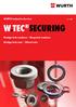 WÜRTH Industrie Service DE EN W TEC SECURING. Wedge lock washers Ring lock washers. Wedge lock nuts Wheel nuts