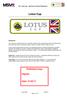 2017 Lotus Cup Sporting & Technical Regulations. Lotus Cup