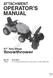 Reproduction. Not for OPERATOR S MANUAL. Snowthrower ATTACHMENT. 47 Two Stage