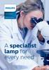 Special Lighting. Science & Industry. A specialist lamp for every need