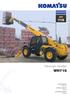WH 716. Telescopic Handler WH716. LIFTING HEIGHT mm LIFTING CAPACITY kg OPERATING WEIGHT kg