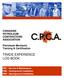 TRADE EXPERIENCE LOG BOOK CANADIAN PETROLEUM CONTRACTORS ASSOCIATION. Petroleum Mechanic Training & Certification