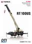 RT 100US. 100 USt capacity class Rough terrain crane Datasheet imperial