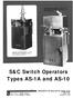 S&C Switch Operators Types AS-1A and AS-10