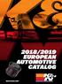 2018/2019 EUROPEAN AUTOMOTIVE CATALOG KNFILTERS.COM