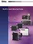 ReciPro Liquid Metering Pumps. Reproducible flow rates High pressure capabilities Corrosion resistant Remote control options