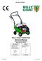 BILLY GOAT AERATOR Owner's Manual AE401, AE401H, AE401H5T Replacement Parts