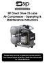 SIP Direct Drive Oil-Lube Air Compressors - Operating & Maintenance Instructions