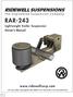 RAR Lightweight Trailer Suspension Owner s Manual. P.O. Box 4586 Springfield, MO