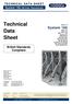 Technical Data Sheet. British Standards Compliant. TECHNICAL DATA SHEET System 160 (British Standards)