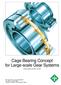 Cage Bearing Concept for Large-scale Gear Systems