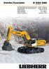 Crawler Excavator R 980 SME. Operating Weight with Backhoe Attachment: 93,900 97,800 kg Operating Weight with Shovel Attachment: 98, ,300 kg
