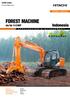 FOREST MACHINE 110MF. Indonesia. ZAXIS series Forest Machine A P P L I C A T I O N & A T T A C H M E N T