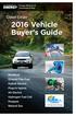 2016 Vehicle Buyer s Guide