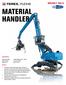 MATERIAL HANDLER. MHL350 E TIER 4i. Specifications. Features. Operating weight 70,548-78,264 lbs ( t) Reach up to 52.