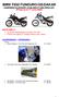 BMW F650 FUNDURO/GS/DAKAR EQUIPMENT/ACCESSORY AVAILABILITY AND PRICE LIST (Prices as at 1 st June 2009)