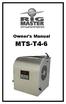 Owner's Manual MTS-T4-6