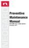 NEOGARD. Preventive Maintenance Manual