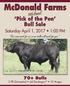 Welcome to the 14th Annual Pick of the Pen Bull Sale
