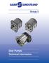 Group 2 Gear Pumps Technical Information