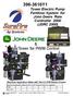 Y1 Tower Electric Pump Fertilizer System for John Deere Rate Controller 2000 (JDRC 2000)