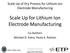 Scale Up for Lithium Ion Electrode Manufacturing