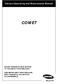 Owners Operating and Maintenance Manual COMET