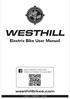 Electric Bike User Manual