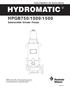 HPGB750/1000/1500. Submersible Grinder Pumps. Pump Installation and Service Manual