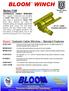 Series Hydraulic Cable Winches Standard Features. Bloom TM