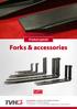 Forks & accessories. Product special