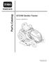 Part s Catalog. GT2100 Garden Tractor. Model No. 14AP80RP744. Original Instructions (EN) (01/31/06)