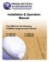 Installation & Operation Manual