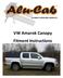 VW Amarok Canopy Fitment Instructions