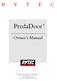 PredaDoor. Owner s Manual. [Revision: August 15, 2008, , Rytec Corporation 2004]