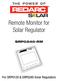 Remote Monitor for Solar Regulator