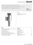 Proportional pressure reducing valve, direct operated, increasing characteristic curve Type MHDRE 06 FK (high-performance)