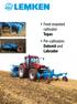 Front mounted cultivator Topas Pre-cultivators Dolomit and Labrador